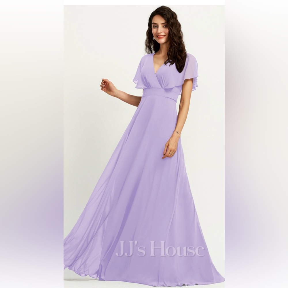 JJs House Willa Lilac Chiffon Bridesmaids Dress Size 18W